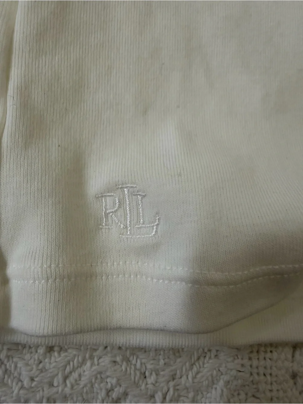 Polo by Ralph Lauren Off-White Crewneck Long Sleeve Top - Picture 2 of 6